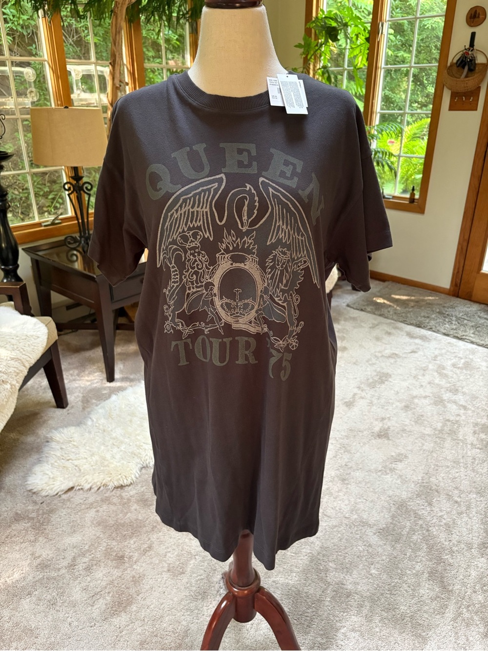 NWT American Eagle Charcoal Gray Queen Tshirt Dress